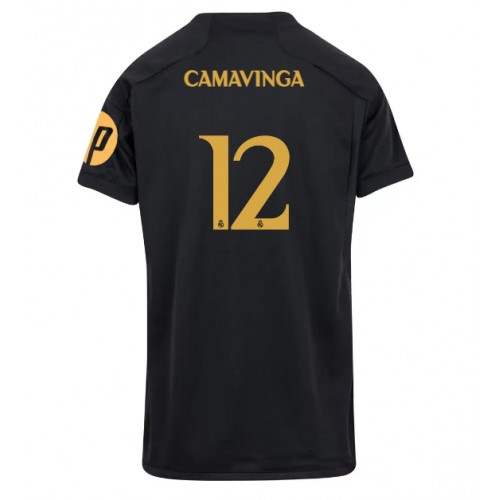 Real Madrid Eduardo Camavinga #12 Rezervni Dres za Ženska 2023-24 Kratak Rukav